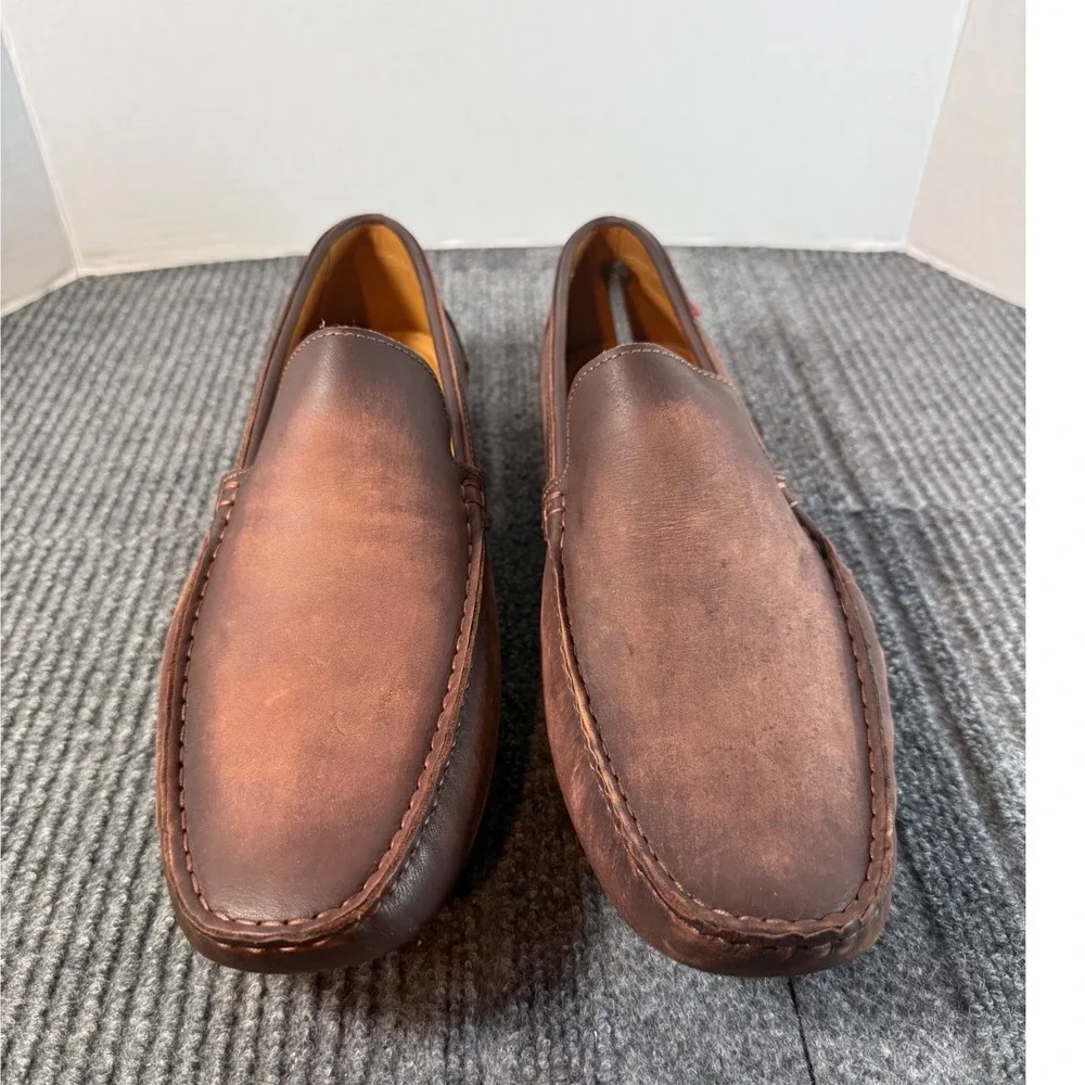 Marc Joseph New York Mens Whiskey Brown Leather Driving Loafers MJ5529 12